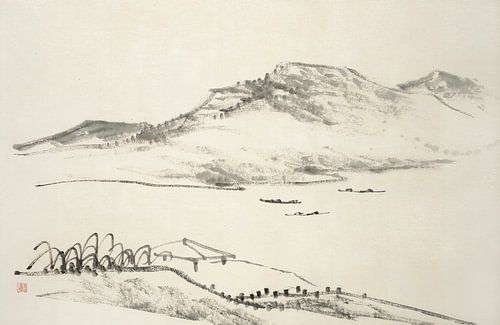 Hine Taizan - motief uit "Album met vijftien inktschilderijen"