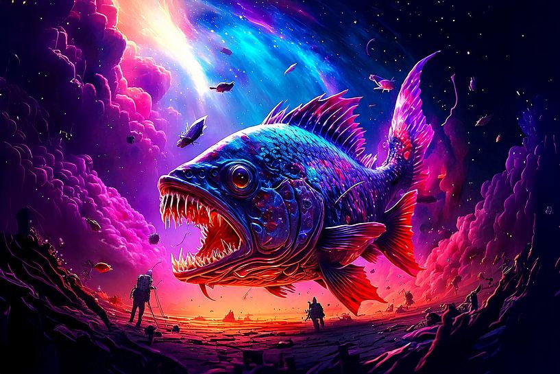 Cauchemar de gros poissons par Günter Puschmann