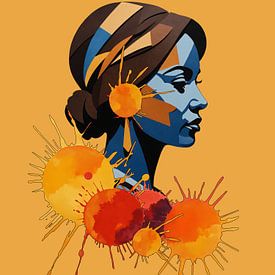 Kunstvolles Gelb von Hilde Remerie Fotografie und digitale Kunst