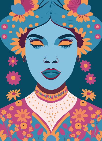Blumen Frau II von Gypsy Galleria