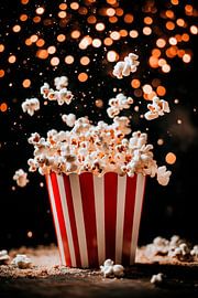 Bubbling popcorn with glittering lights by Poster Art Shop