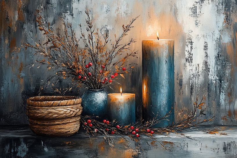 Weihnachtskerzen | Kerzenglanz Weihnachten von Kunst Laune