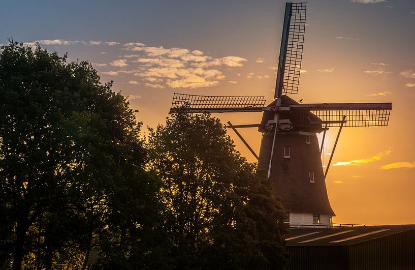 Molen in de ochtendzon. par Robin Pics (verliefd op Utrecht)