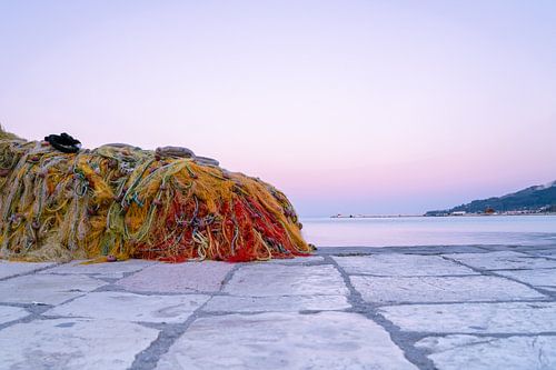 Fishing nets in the port of Zakynthos