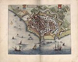 Vlissingen, Stadsplattegrond Joan Blaeu 1652 van Atelier Liesjes thumbnail