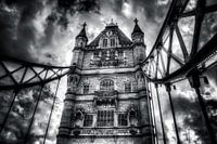 Tower Bridge in zwart/wit
