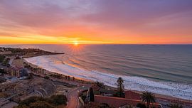 Lever du soleil à Tarragone, en Espagne
