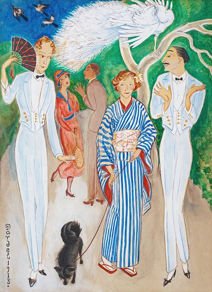Nils Dardel - Pariser Straße (1915) van Peter Balan