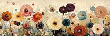 Flower game | Playful Abstract Flowers by Wonderful Art