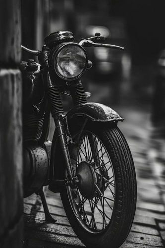 Classic motorbike view