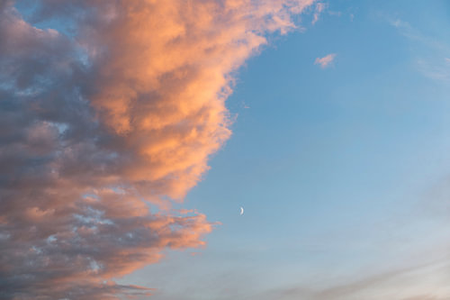 Nuages orange