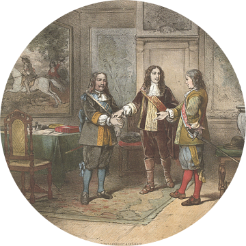 Willem III verzoent Michiel de Ruyter en Cornelis Tromp