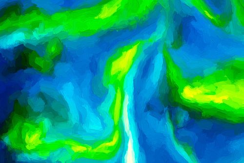 Die tiefen Kanäle, sichtbar zwischen den Korallenriffen. 