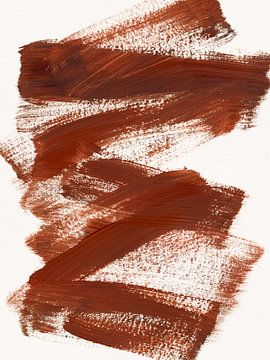 Strokes 22 | Sienne brûlée Brushstroke