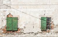 Closed & open window in Lesce, Slovenia