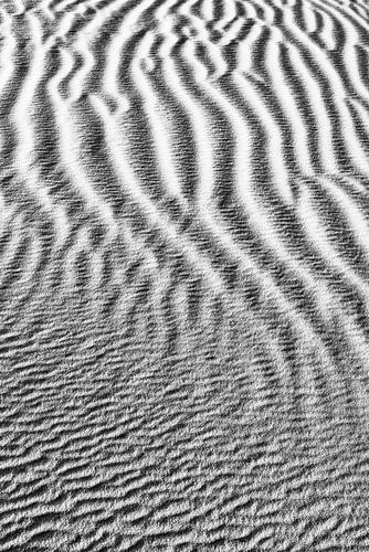 Patroon van lijnen zand in de woestijn | Mauritanië