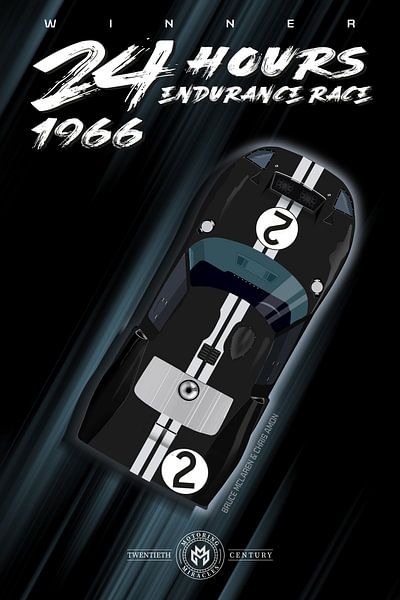 24 Hours Endurance Race 1966, McLaren + Amon by Theodor Decker on