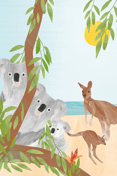 Koala's en kangoeroes van Karin van der Vegt