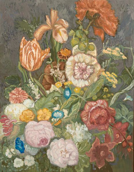 serie "Bloemetjes en Afkomst" (donker) van Tanja Koelemij