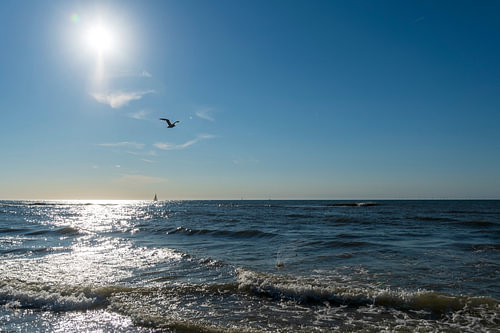 Sonnenuntergang am Strand von Kijkduin