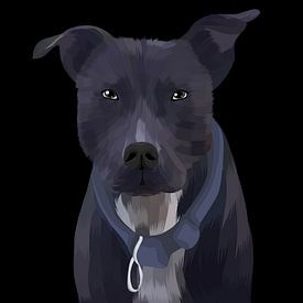 Spooky Black Dog van mshel tyan