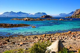 A Bright Summer Day in the Lofoten Islands by Gisela Scheffbuch