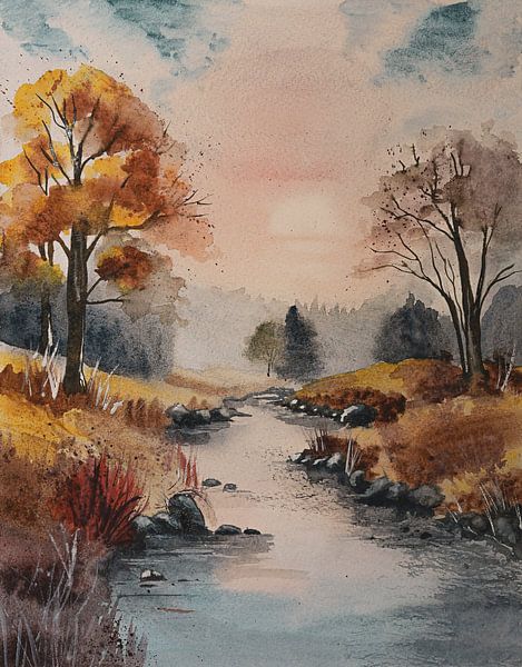 Aquarel part 208 van Tania Perneel