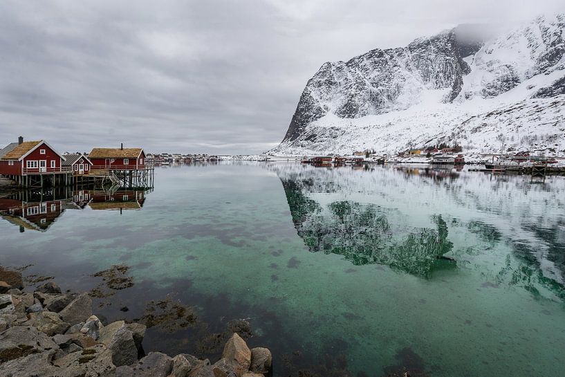 Fjord on the Lofoten(Norway) in winter by Maik Richter