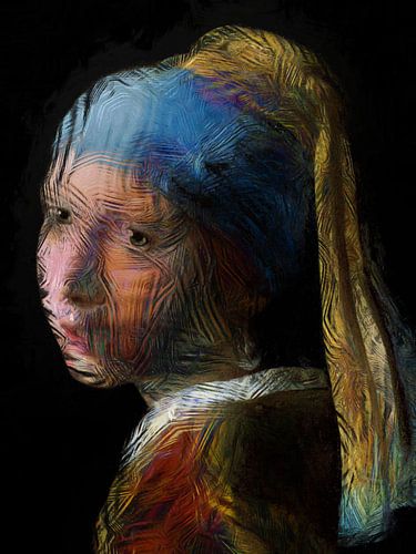 Vermeers creatieve parel glas