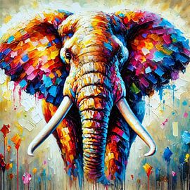 Abstract African Elephant von Eric Nagel