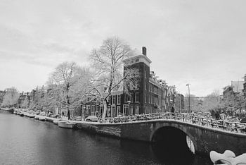 Prinsengracht winter sneeuw