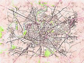 Carte de Niort avec le style 'Soothing Spring' sur Maporia