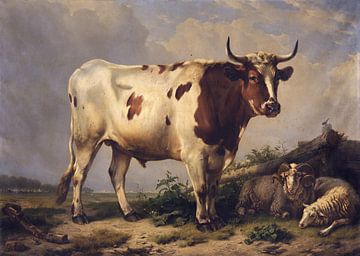Stier, Eugène Verboeckhoven, 1847 van Atelier Liesjes