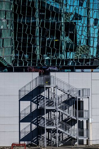 Bouwlocatie bij Harpa in Reykjavik