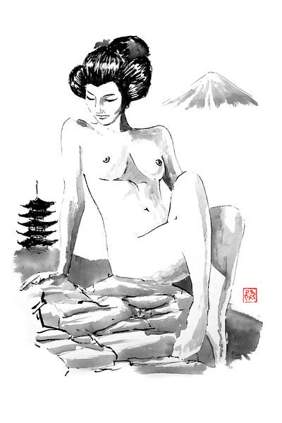 nude on the hill by Péchane Sumie