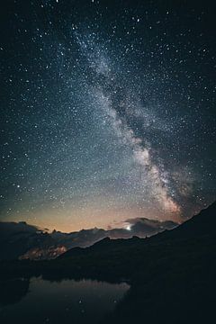 The milky way in the Swiss alps