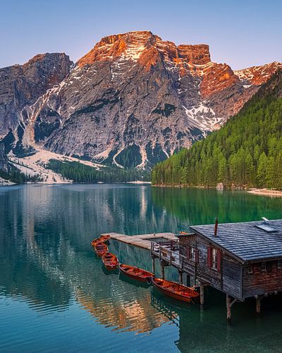 Zonsopkomst Lago di Braies