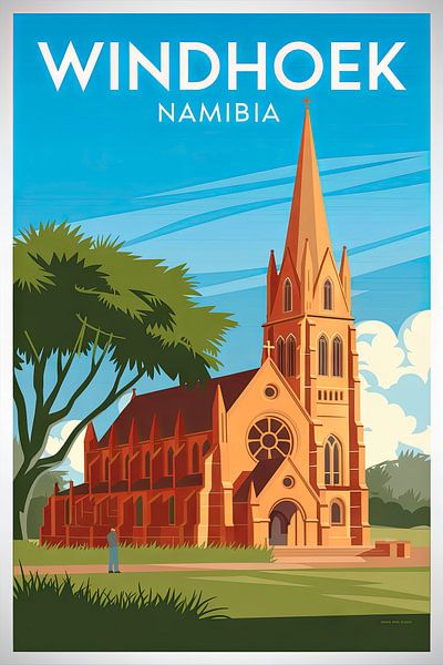 Windhoek, Namibia von Poster Art Shop