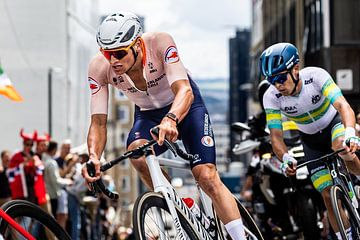 Mathieu van der Poel à Glasgow sur Leon van Bon