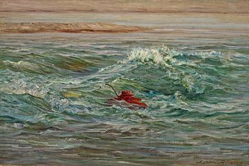 John Ottis Adams~De Wave-Whitewater, Brookville, Indiana (Autumn on Whitewater)