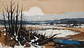 uitgestrekt heidelandschap