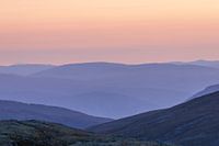 Colourful sunrise in the mountains