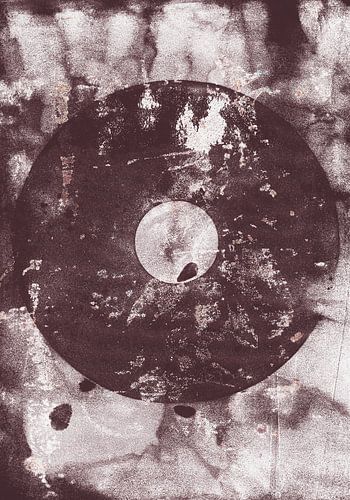 Art zen. Cercle dans le style wabi-sabi.