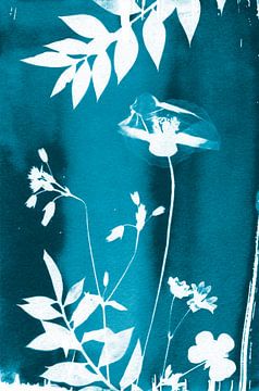 Blaue Blumen von Lies Praet