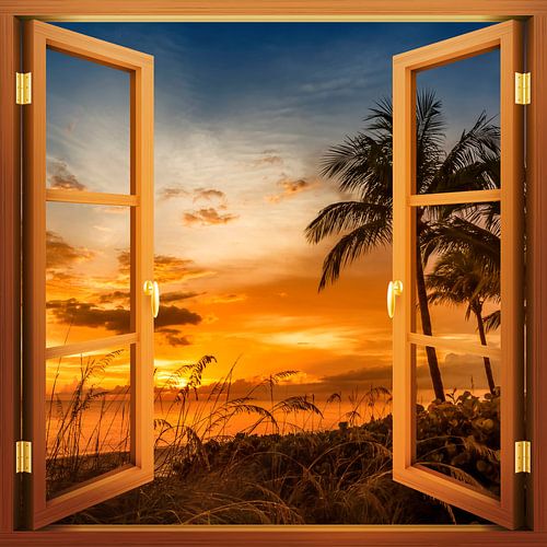 View of a picturesque sunset