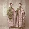 Portrait de deux moines bouddhistes chinois datant de 1870 sur Affect Fotografie