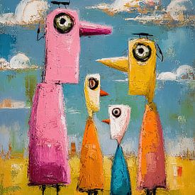 Pink Pecker von ARTEO Gemälde