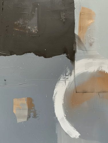 Modern abstract in wabi-sabi stijl