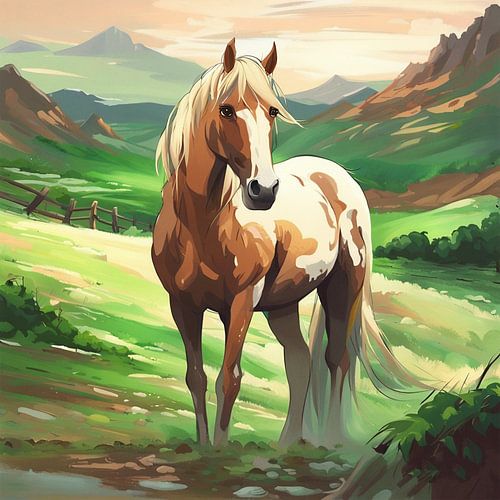 Cheval dans le pré