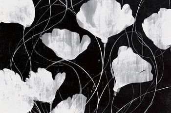 Lignes abstraites de fleurs sauvages